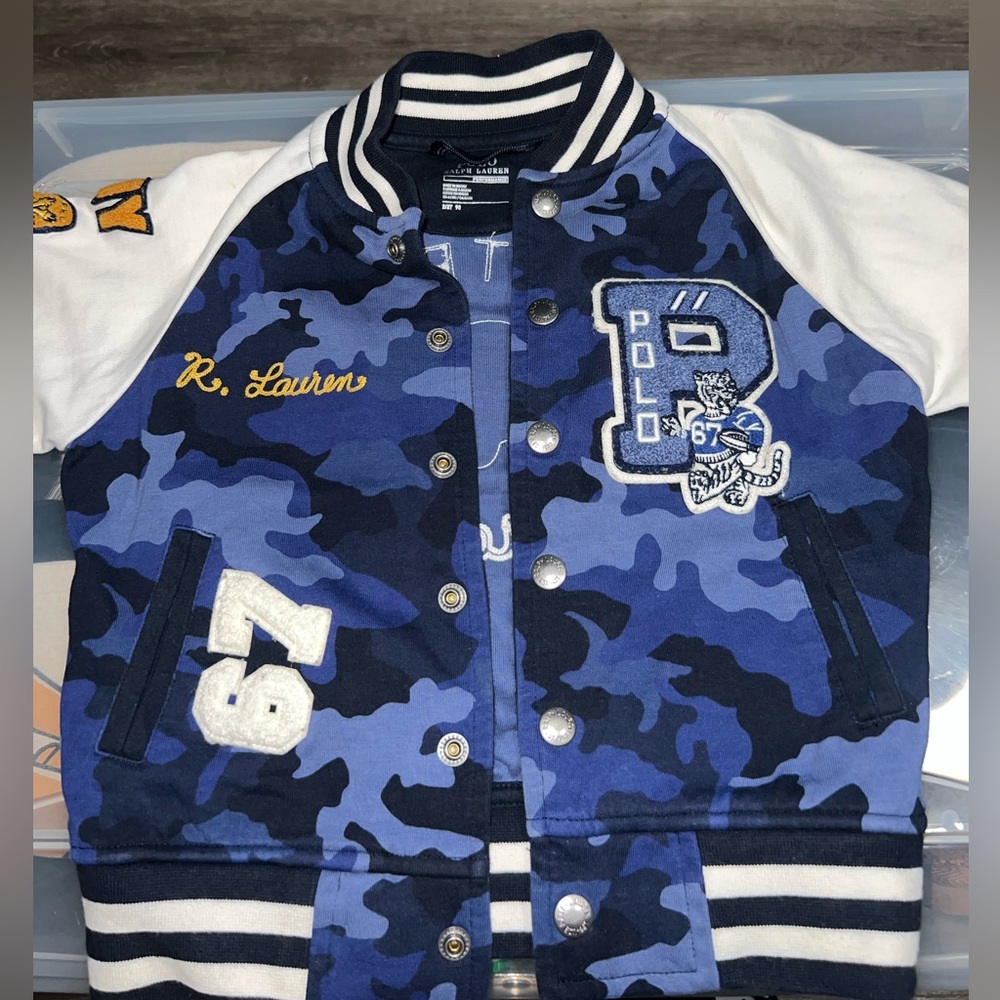 Polo Ralph Lauren letterman jacket 2T